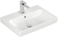 Villeroy & Boch Architectura 600mm Square Basin with Overflow - White Alpin