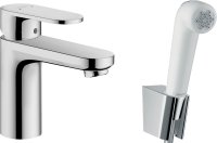 Hansgrohe Vernis Blend Single Lever Basin Mixer 100 with Bidet Spray & Shower Hose 160cm