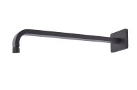 Tavistock Square 415mm Fixed Shower Arm - Matt Black