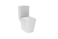 The White Space Anon Open Back Close Coupled Toilet - White