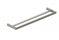 RAK Petit Square 600mm Double Towel Bar - Nickel