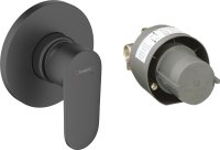 Hansgrohe Vernis Blend Shower Mixer Set for Concealed Installation - Matt Black