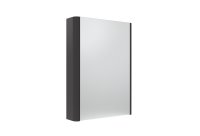 Tavistock Compass 500mm Mirrored Wall Cabinet - Gloss Clay