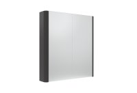 Tavistock Compass 600mm Double Mirrored Wall Cabinet - Gloss Clay