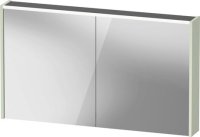 Duravit D-Code 1200mm x 700mm Illuminated 2 Door Mirror Cabinet - Pale Green