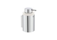 Roca Hotels Round Wall-Mounted Soap Dispenser - Chrome