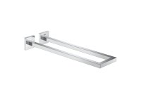 Roca Hotels Square 400mm Double Towel Rail - Chrome