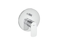 Roca Cala Built-In Bath/Shower Mixer with Automatic Diverter & 2 Outlets - Chrome