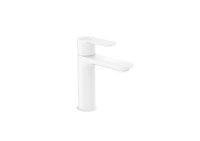 Roca Cala Single Lever Small Height Basin Mixer - White