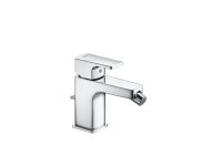 Roca Escuadra Cold Start Bidet Mixer with Pop-Up Waste - Chrome