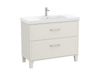 Roca Romea 1000mm 2 Drawer Vanity Unit & Basin - White Satin