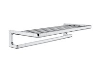 Roca Tempo Towel Rack with Towel Rail - Chrome