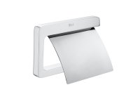 Roca Tempo Toilet Roll Holder with Cover - Chrome