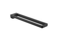 Roca Tempo Double Towel Rail - Brushed Titanium Black