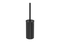 Roca Tempo Floor Standing Toilet Brush Holder - Brushed Titanium Black