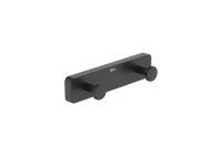 Roca Sonata Double Robe Hook - Matt Black