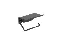 Roca Sonata Toilet Roll Holder with Cover - Matt Black