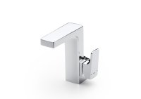 Roca L90 Side Handle Basin Mixer with Pop Up Waste - Chrome