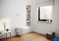 Villeroy & Boch Viconnect Pro 2.0 Wall Installation Frame Bundle with Architectura Square WC & Chrome Flush Plate