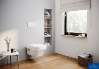 Villeroy & Boch Viconnect Pro 2.0 Wall Installation Frame Bundle with Architectura Square WC & White Flush Plate