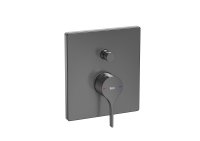 Roca Insignia Built-In Bath-Shower Mixer with Automatic Diverter & 2 Outlets - Brushed Titanium Black