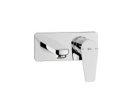 Roca Atlas Wall-Mounted Basin Mixer - Chrome