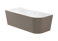 Roca Raina 1700mm Asymmetric Left Hand Corner Bath - Coffee