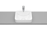 Roca Inspira 370mm Square Inset Basin - White