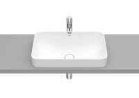 Roca Inspira 550mm Square Inset Basin - Matt White