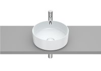 Roca Inspira 370mm Round Countertop Basin - Pearl