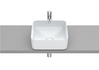 Roca Inspira 370mm Square Countertop Basin - Pearl