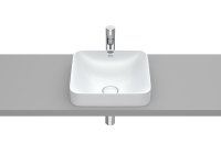 Roca Inspira 370mm Square Inset Basin - Pearl