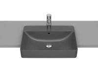 Roca Inspira 550mm Semi Recessed Basin - Onyx