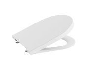 Roca Inspira Round Compact Soft-Close Toilet Seat - Matt White