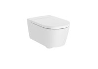 Roca Inspira Round Wall-Hung Rimless Toilet - Matt White