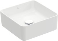 Villeroy & Boch Collaro 380mm Square Countertop Basin without Overflow - White Alpin