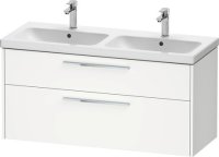 Duravit D-Code 1184mm x 460mm 2 Drawer Wall Hung Vanity Unit - Matt White