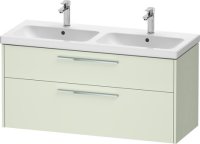 Duravit D-Code 1184mm x 460mm 2 Drawer Wall Hung Vanity Unit - Pale Green