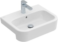 Villeroy & Boch Architectura 550mm Semi-Recessed Basin with Overflow - White Alpin