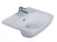 Essential Fushsia 55cm Semi Recessed Basin