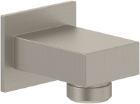 Villeroy & Boch Universal Square Shower Wall Outlet - Matt Brushed Nickel