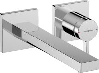 Hansgrohe Tecturis E Single Lever Basin Mixer for Concealed Installation Wall-Mounted Ecosmart+ with Spout 22,5cm