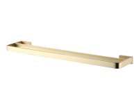 The White Space Legend Double Towel Rail - Brushed Brass