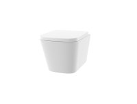 The White Space Anon Rimless Wall Hung Toilet - White