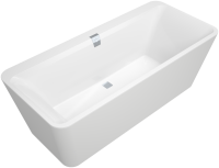 Villeroy & Boch Squaro Edge 12 1800 x 800mm Freestanding Bath - White Alpin