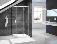 Merlyn Vivid Loft 900mm 2 Door Quadrant Shower Enclosure - Chrome