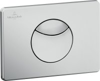 Villeroy & Boch ViConnect 100S Dual Flush Plate - Chrome