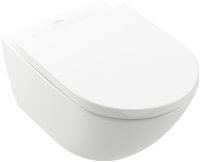 Villeroy & Boch Subway 3.0 Wall-Hung Rimless Washdown Toilet with Twistflush - White Alpin