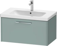 Duravit D-Code 784mm x 460mm 1 Drawer Wall Hung Vanity Unit - Fjord Green