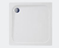 Coram 760 x 760mm Square Stone Resin Shower Tray - White